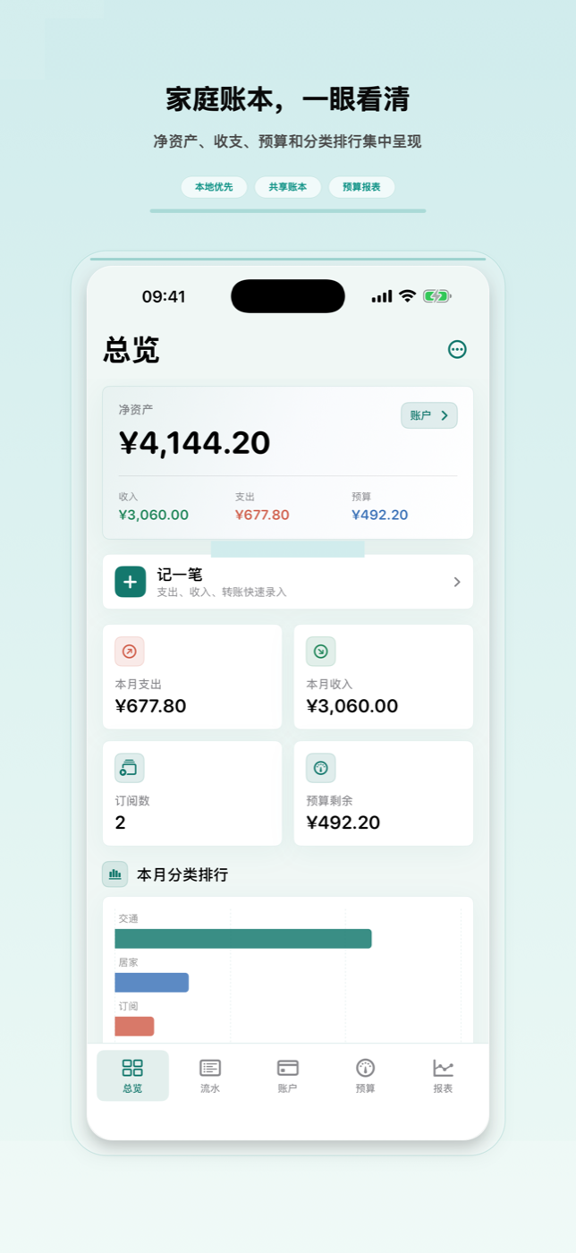 好记 / easyTallys iPhone dashboard
